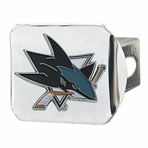 NHL San Jose Sharks Color on Chrome 3D Metal hitch Cover