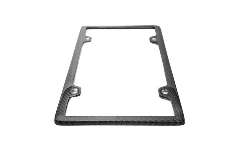 REAL 100% CARBON FIBER LICENSE Plate Frame COVER ORIGINAL 3K TWILL JDM /FF F v2