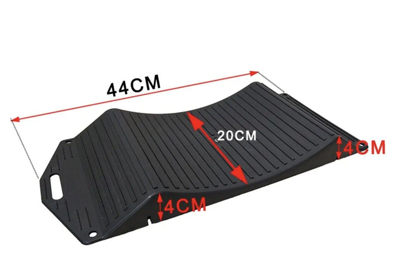 4Pcs Black Portable Tire Saver Ramps Highly Visible for Flat Spot and Flat Tire