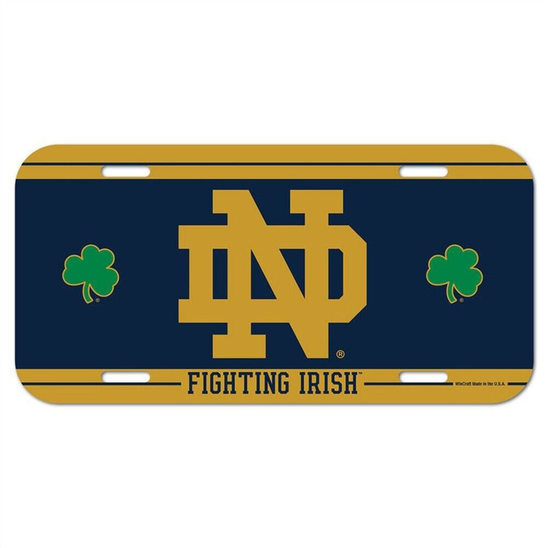 NCAA Notre Dame Fighting Irish Plastic License Plate