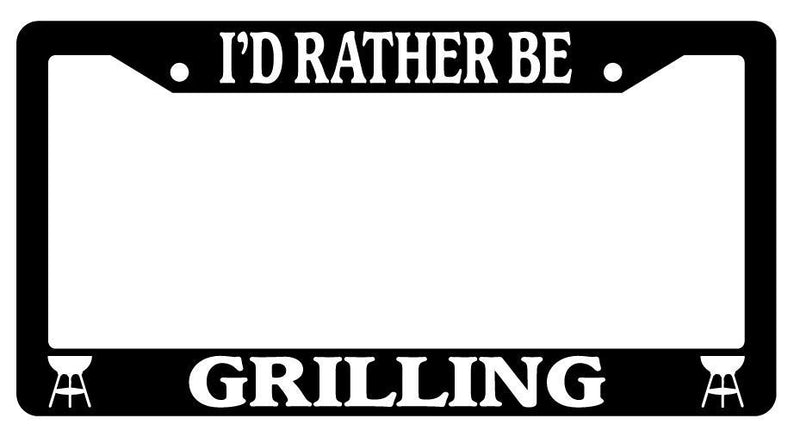 Black License Plate Frame I&