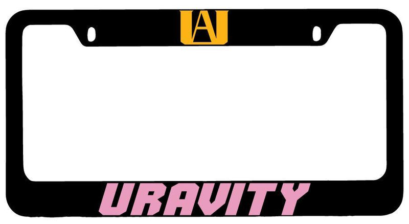 Uravity Black METAL License Plate Frame Auto My Hero Academia  Mod-GRAPH9856236-8678