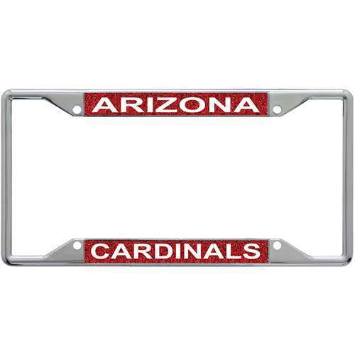Arizona Cardinals Metal Inlaid Acrylic License Plate Frame
