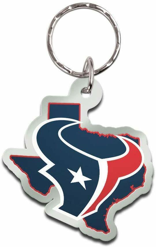 Wincraft NFL Houston Texans State Shaped Acrylic Keychain