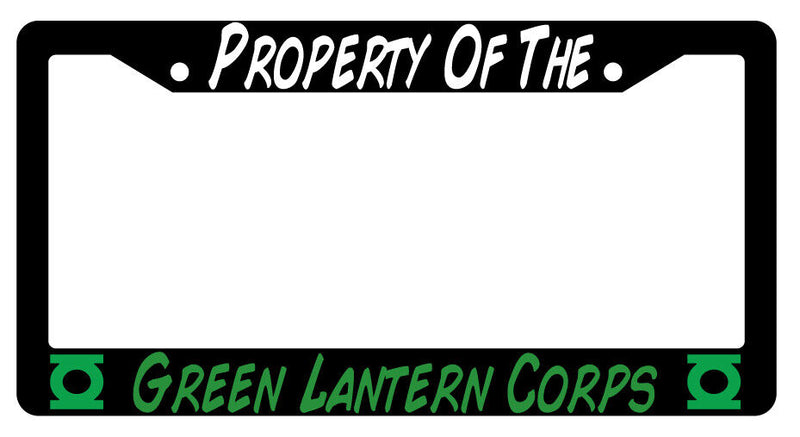 Property Of The Green Lantern Corps Black Plastic License Plate Frame DC  Mod-GRAPH9856236-1781