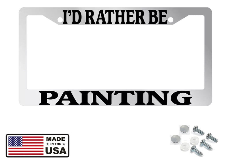 Chrome License Plate Frame "I&