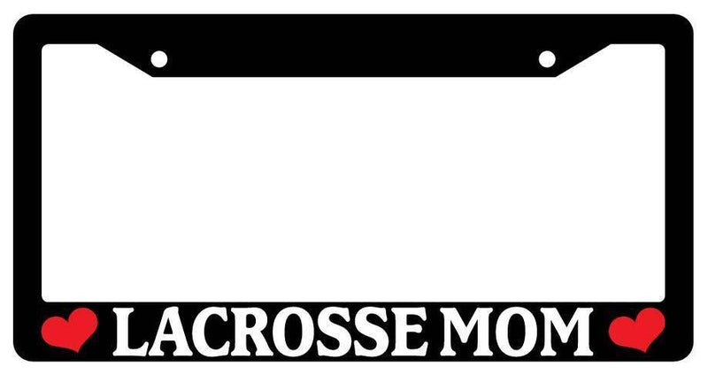 Black License Plate Frame LACROSSE MOM Auto Accessory Novelty  Mod-GRAPH9856236-1977