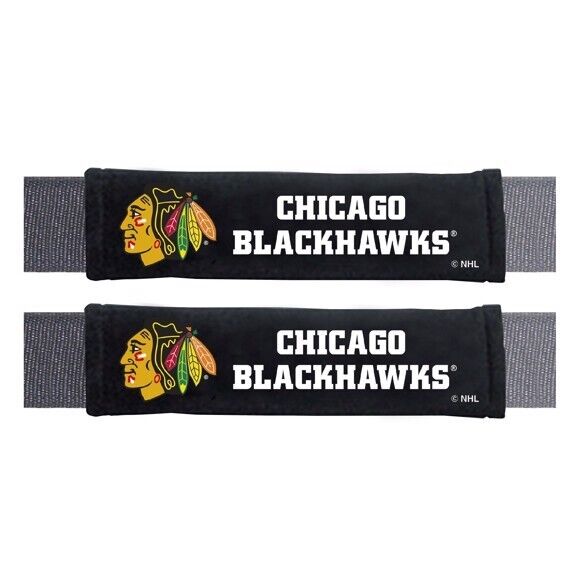 NHL Chicago Blackhawks 2-Piece Embroidered Seat Belt Covers