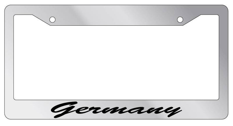 Chrome License Plate Frame CURSIVE Germany Auto Accessory 1313  Mod-GRAPH9856236-5059