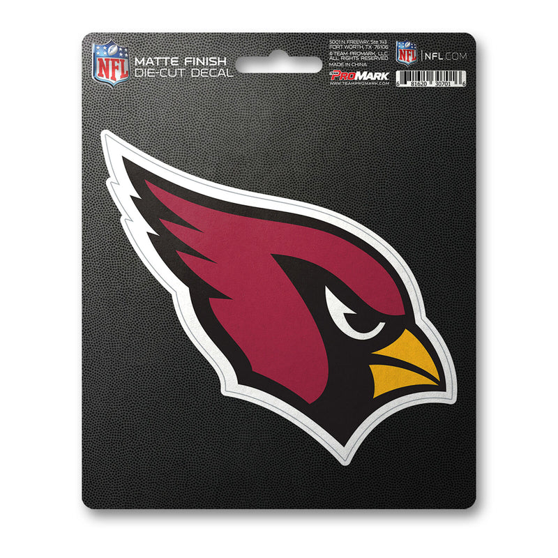 NFL Arizona Cardinals Decal Matte 5"X6.25" Auto Boat Cooler Luggage