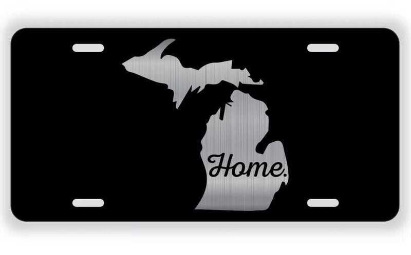 Michigan Home License Plate Tag Vanity Front Aluminum 6 Inches By 12 Inches v2