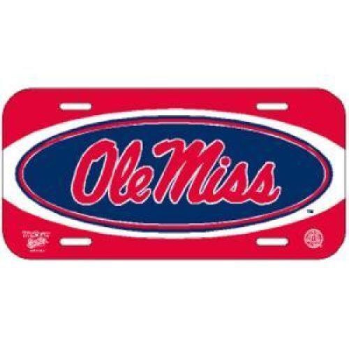 Mississippi "Ole Miss" Rebels Plastic License Plate 9780671535056