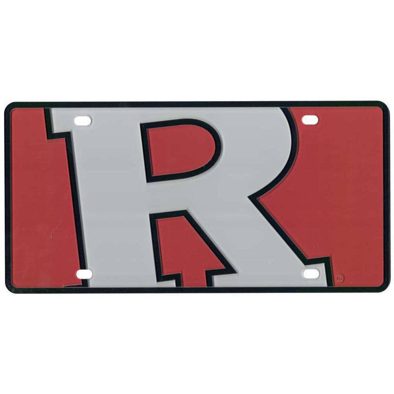 NCAA Rutgers Scarlet Knights Full Color Mega Inlay License Plate