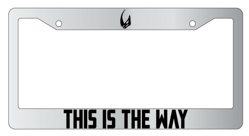 This Is The Way Chrome Plastic License Plate Frame SW  Mod-GRAPH9856236-6435