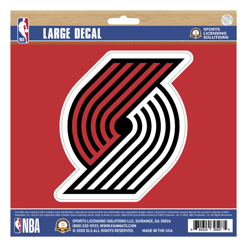 NBA Portland Trail Blazers Decal Large 8"X8" Auto RV Boat Cooler Luggage