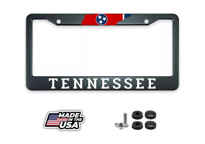 Tennessee State Flag License Plate Frame Including Mounting Hardware