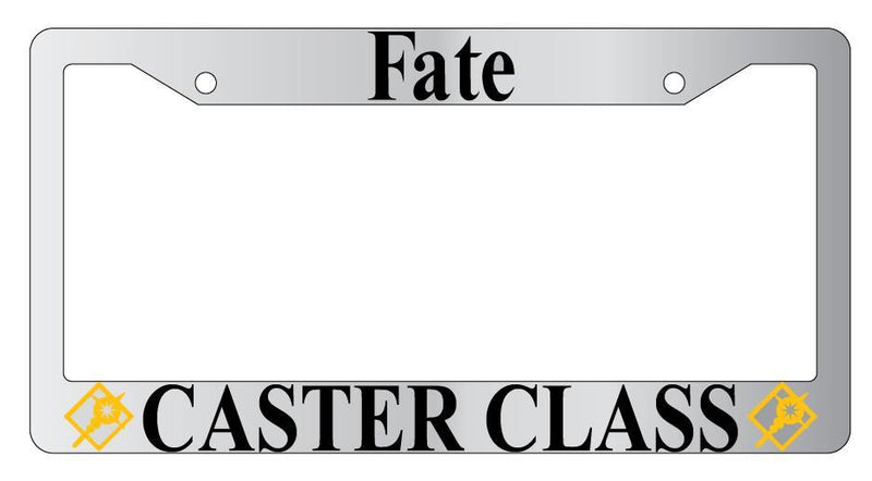 Fate Caster Class Chrome METAL License Plate Frame Anime  Mod-GRAPH9856236-7872