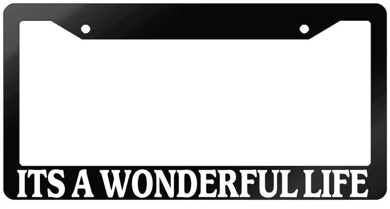 Glossy Black License Plate Frame IT&