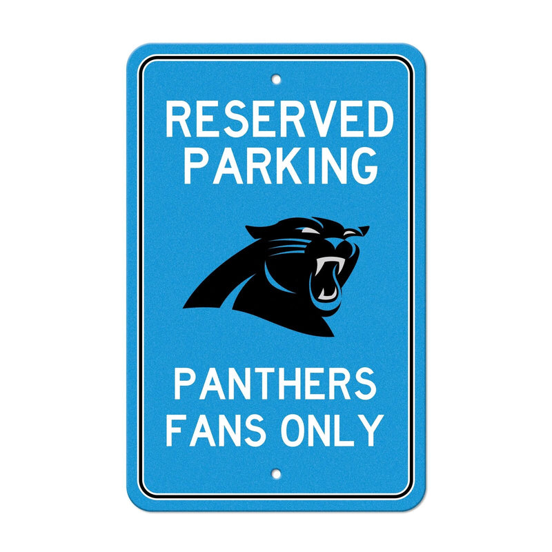 NFL Carolina Panthers Reserved Parking Sign Large Decor 12"x 18"