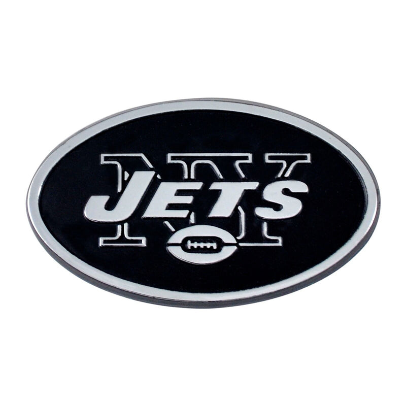 NFL New York Jets Diecast 3D Chrome Emblem Car Truck RV