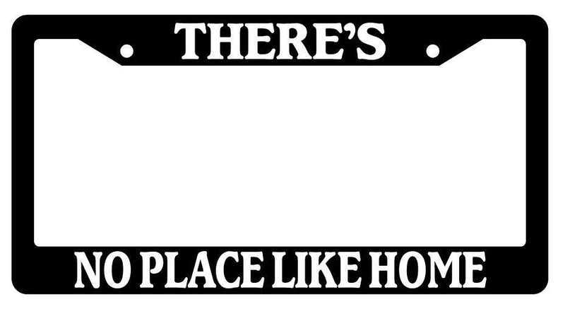 Black License Plate Frame THERE&