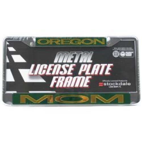 NCAA Oregon Ducks Metal "mom" Inlaid Acrylic License Plate Frame