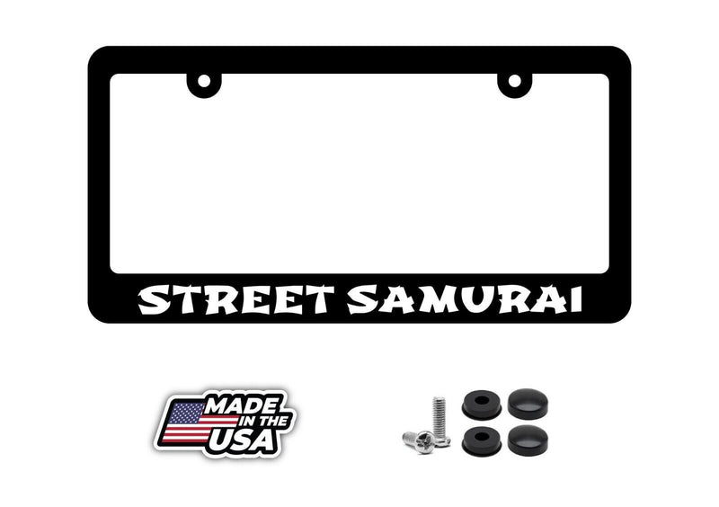 Street Samurai Drag Drift Race Drifting JDM Funny License Plate Frame