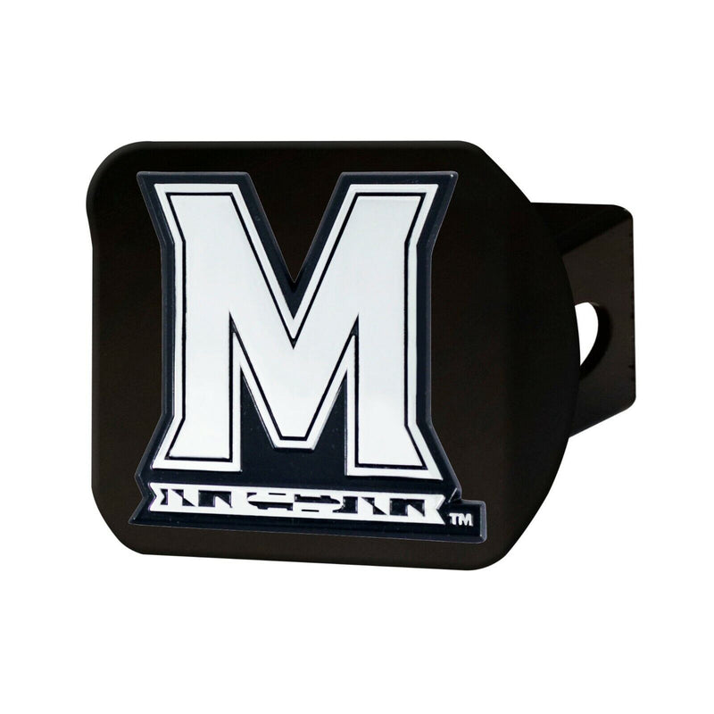 NCAA Maryland Terrapins 3D Chrome on Black Metal Hitch Cover