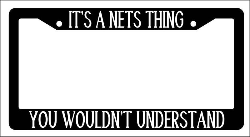 Black License Plate Frame IT&