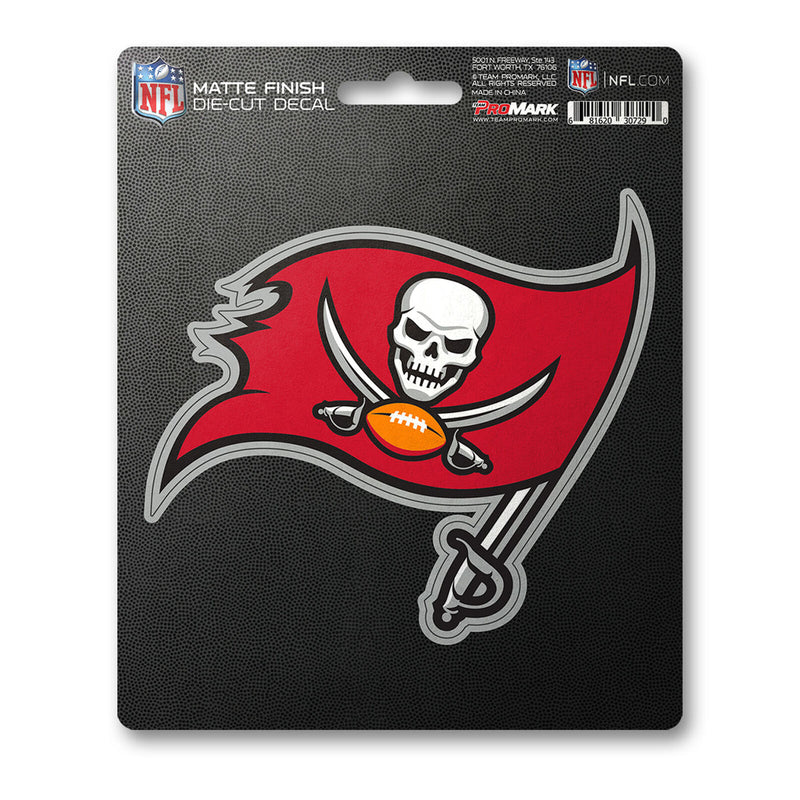 NFL Tampa Bay Buccaneers Decal Matte 5"X6.25" Auto Boat Cooler Luggage