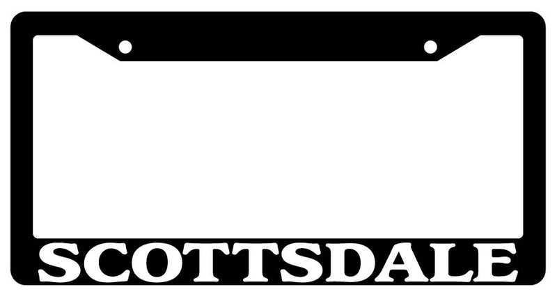 Black License Plate Frame Scottsdale City State Auto Accessory Novelty 2665  Mod-GRAPH9856236-313