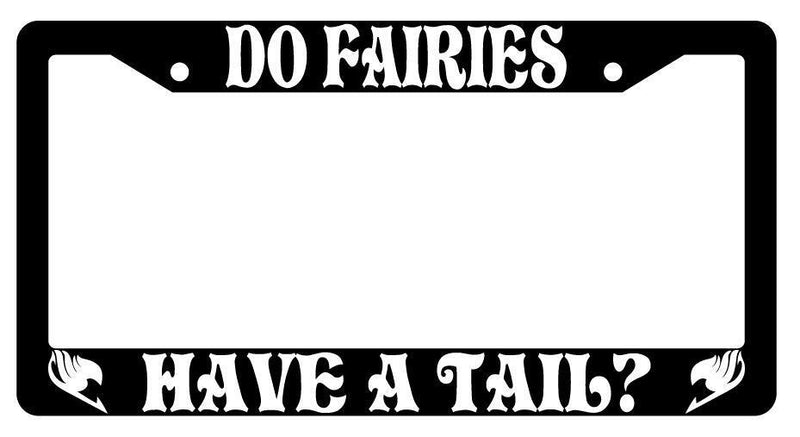 Do Fairies Have A Tail Black Plastic License Plate Frame Auto Fairy Tail  Mod-GRAPH9856236-2877