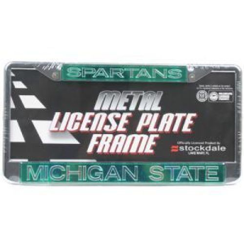 NCAA Michigan State Spartans Metal Inlaid Acrylic License Plate Frame 971473560530