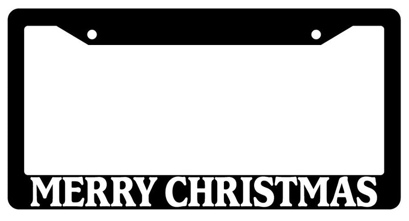 Black License Plate Frame Merry Christmas Auto Accessory Novelty  Mod-GRAPH9856236-251