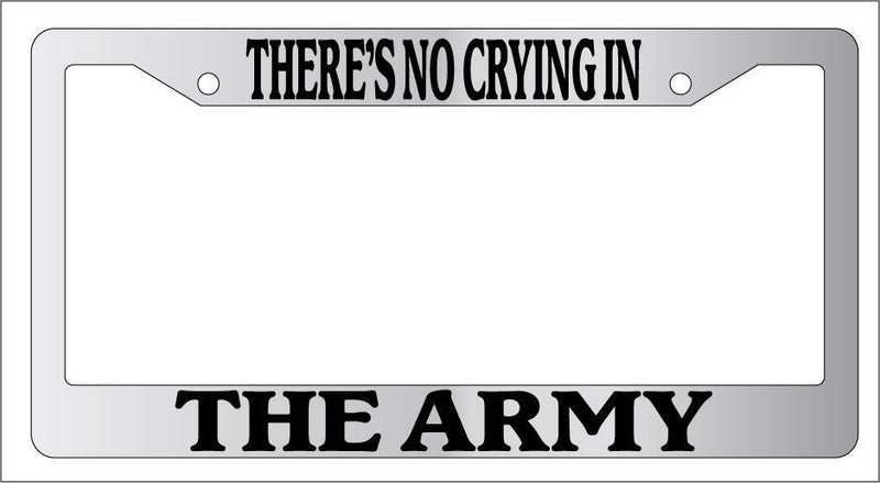 Chrome METAL License Plate Frame THERE&