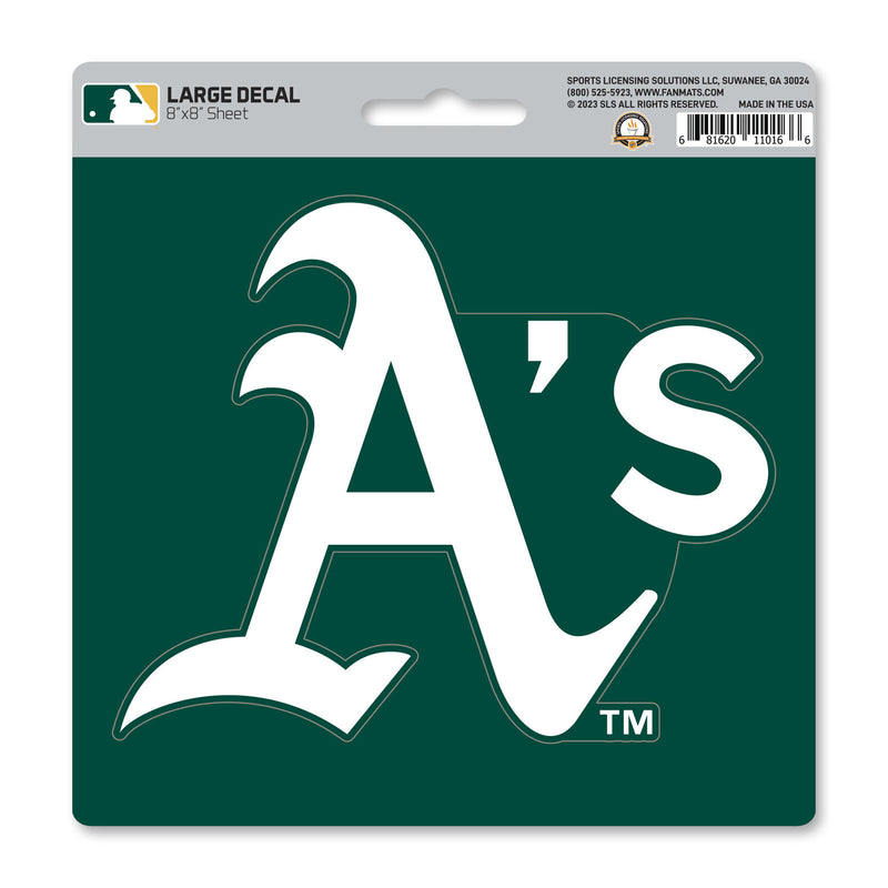 MLB Oakland Athletics Decal Large 8"X8" Auto RV Boat Cooler Luggage