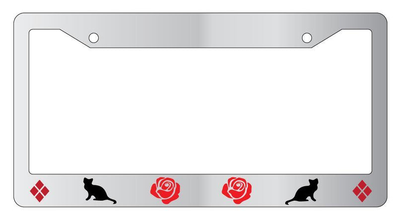 Gotham Sirens BOTTOM ONLY Chrome License Plate Frame  Mod-GRAPH9856236-4302