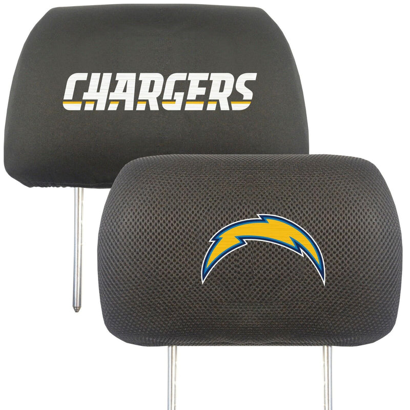 NFL Los Angeles Chargers 2-Piece Embroidered Headrest Cover