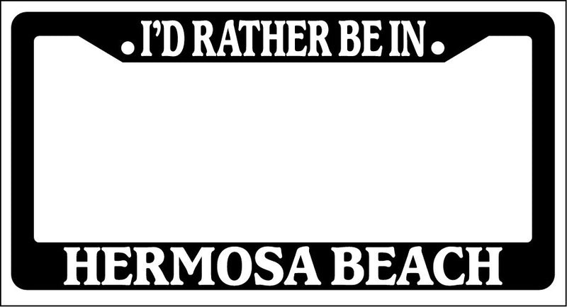 Black License Plate Frame I&