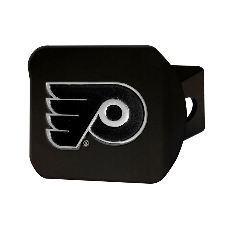 NHL Philadelphia Flyers 3D Chrome on Black Metal Hitch Cover