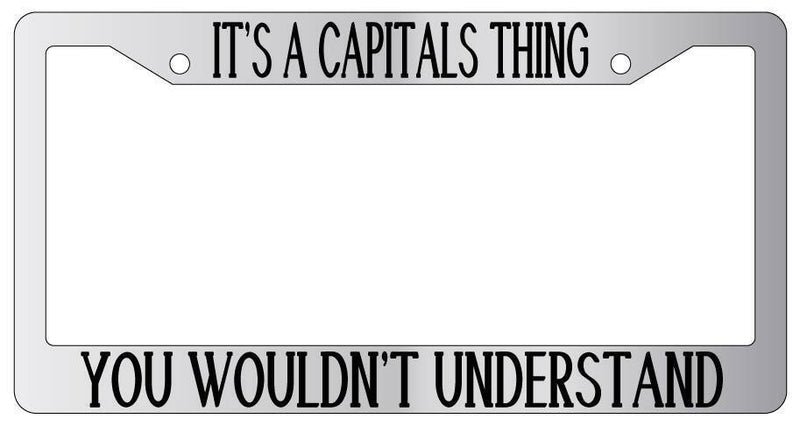 Chrome License Plate Frame IT&