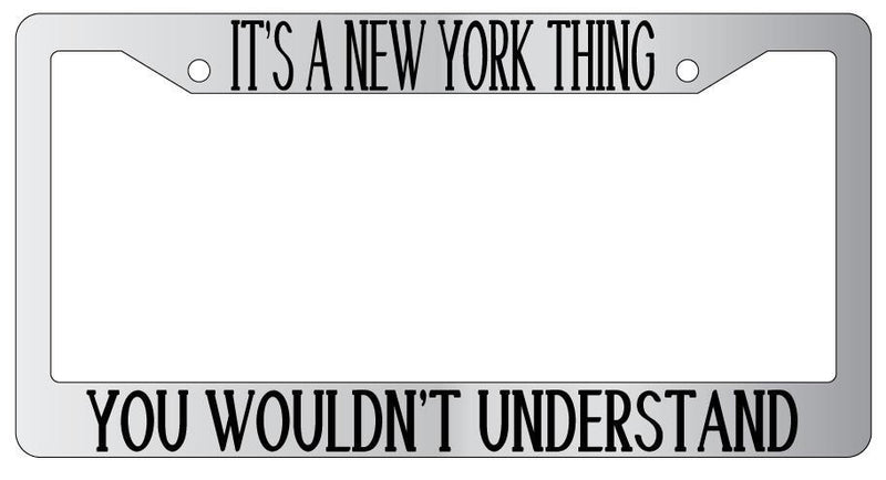 Chrome License Plate Frame IT&