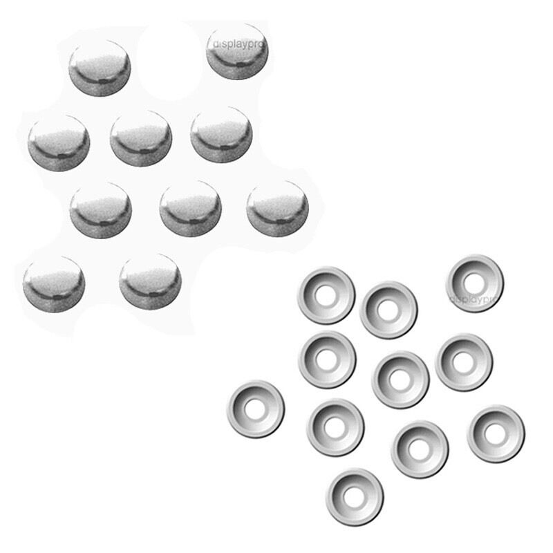 8 Chrome Fasteners Caps License Plate/Tag Frame Auto car truck screw Covers