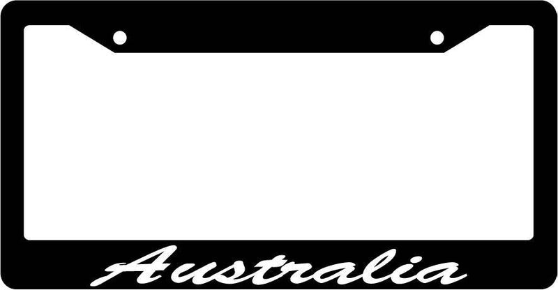 Black License Plate Frame CURSIVE Australia Auto Accessory Novelty 1610  Mod-GRAPH9856236-2415