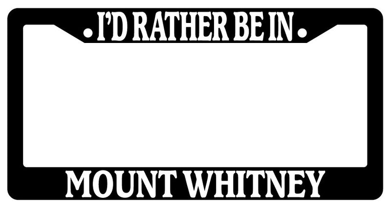 Black License Plate Frame I&