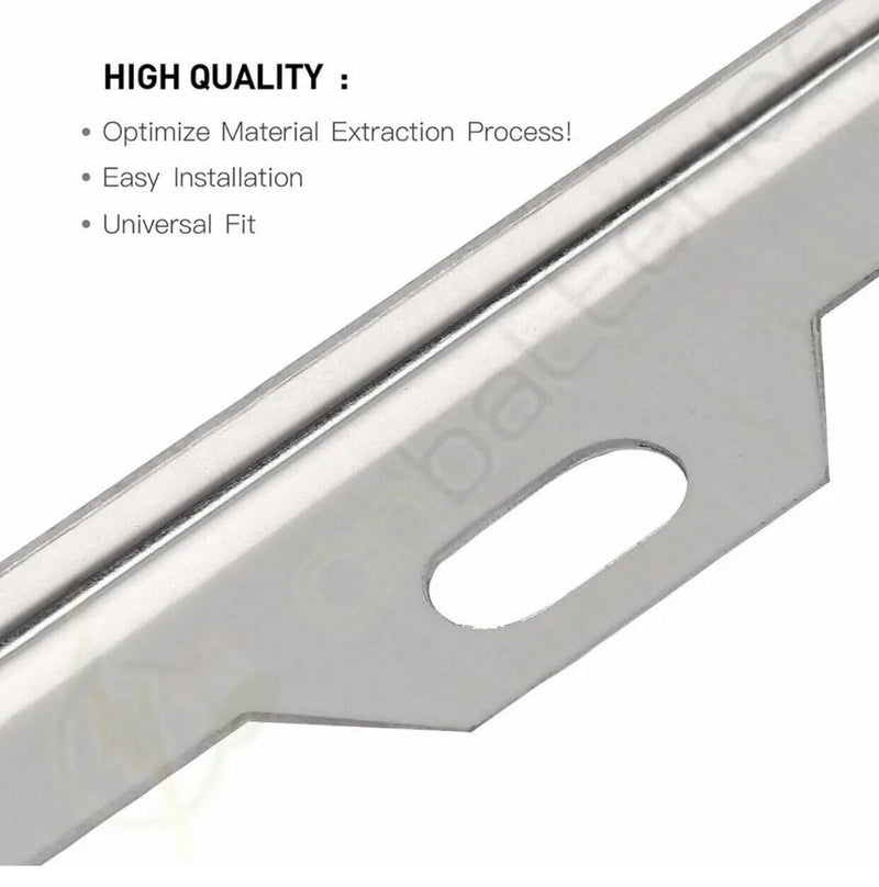 2X 2 Hole Metal License Plate Frame Hd Stainless Steel Chrome For Audi/Bmw/Acura