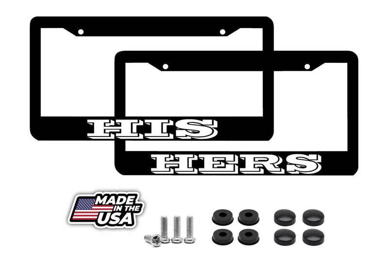 MATCHING HIS AND HERS LICENSE PLATE FRAMES funny License Plate Frame