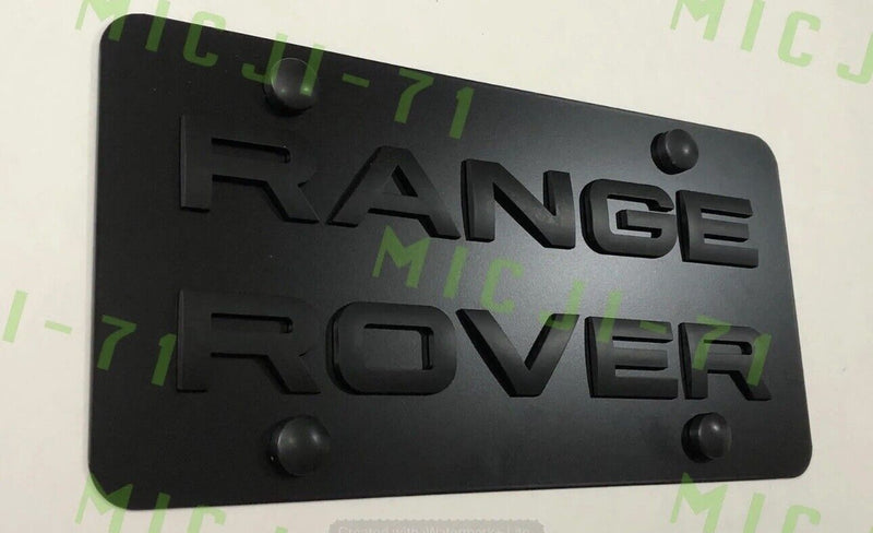 Range Rover Car Auto Front Heavy Duty Vanity Stainless Metal License Plate Tag