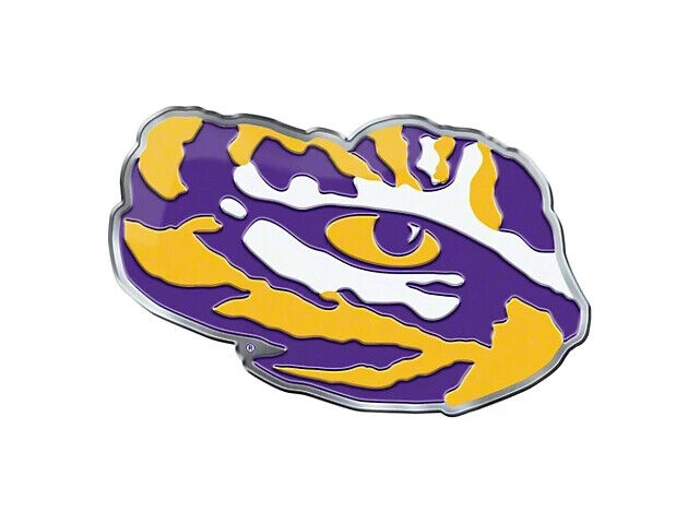 NCAA LSU Tigers Color  Aluminum Auto Emblem