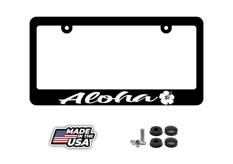 Aloha Hawaii Hawaiin Hibiscus Car Truck Model V5 License Plate Frame